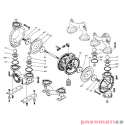 Zestaw naprawczy pompy YAMADA NDP-40BAS/BSS