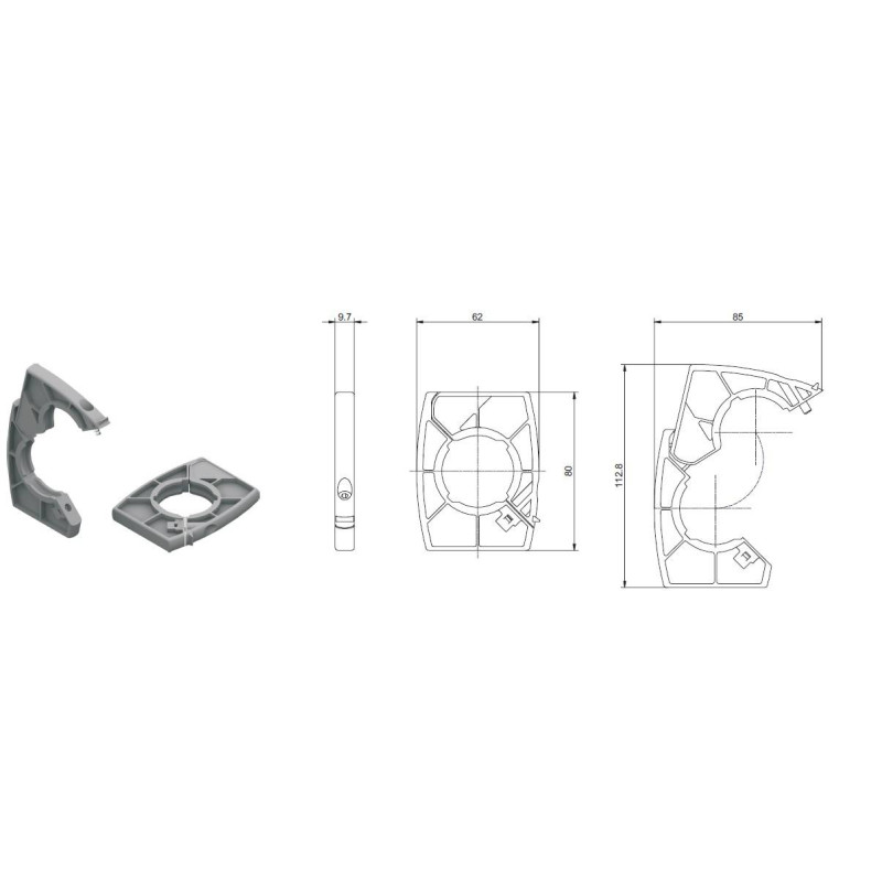 Mocowanie Pneumax T173X Mocowanie Pneumax T173X