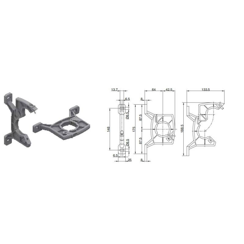 Mocowanie Pneumax T174Y