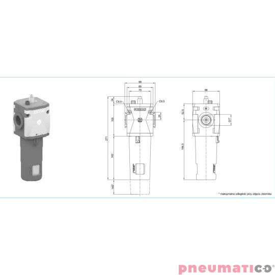 Naolejacz Pneumax P174BL
