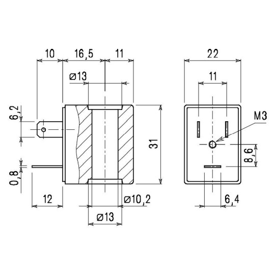 Cewka do zaworu ACL TYP 3 24V DC 22MM