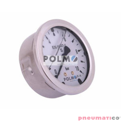 Manometr glicerynowy M63 0-10 bar tylne przyłącze G1/4" POLMO
