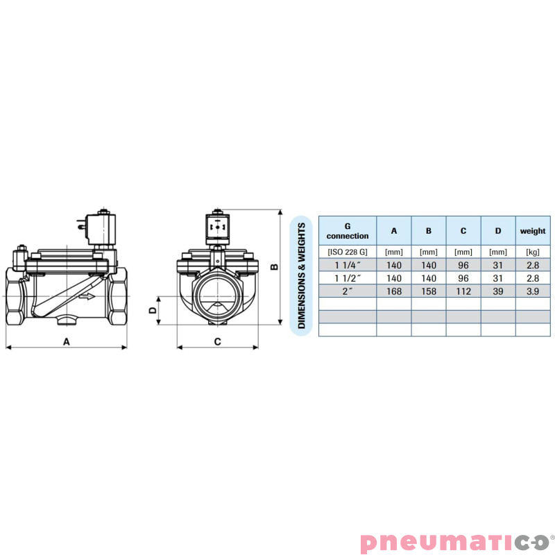 Zawór membranowy MM EL.ZAW. 1-1/2 DN40 0.5-16 BAR MEMBR. VITON Zawór membranowy MM EL.ZAW. 1-1/2 DN40 0.5-16 BAR MEMBR. VITON