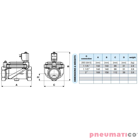 Zawór membranowy MM EL.ZAW. 1-1/2 DN40 0.5-16 BAR MEMBR. VITON Zawór membranowy MM EL.ZAW. 1-1/2 DN40 0.5-16 BAR MEMBR. VITON