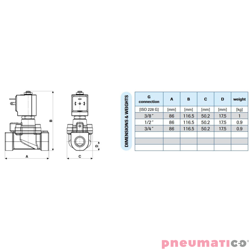 Zaw&oacute;r membranowy MM ELZAW. G3/8  DN16,5 1-50 BAR
