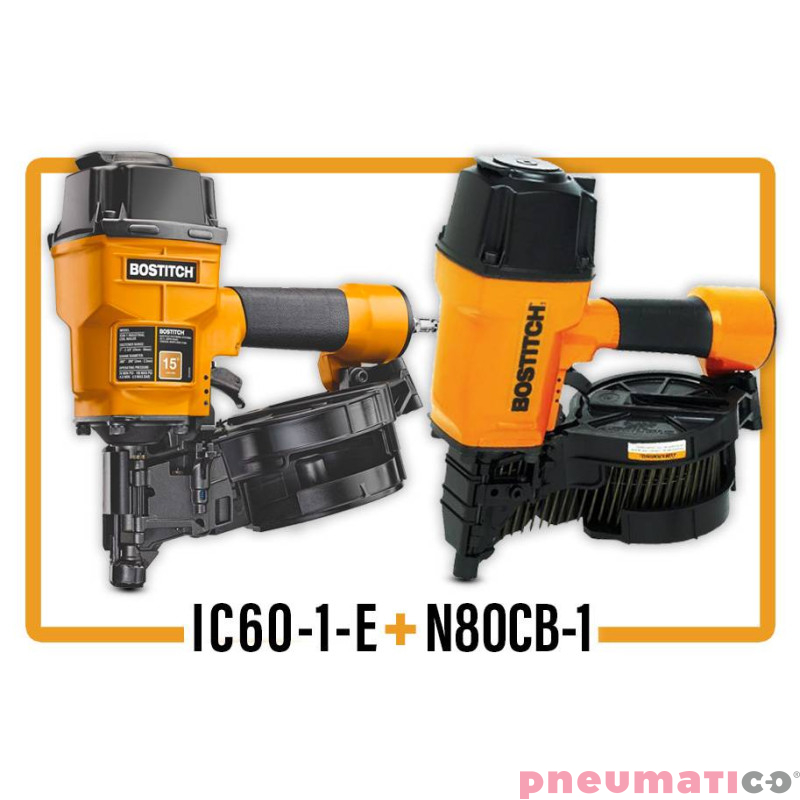 ZESTAW Gwoździarka pneumatyczna Stanley - Bostitch IC60-1-E + N80CB-1ML-E