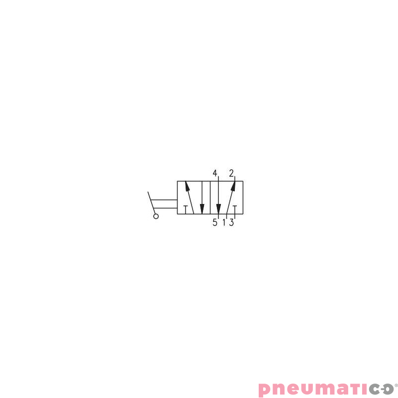 Zawór dźwignia Pneumax MANUALNY G1/8" 5/2 2-POZYCYJNY CZERWONY Zawór dźwignia Pneumax MANUALNY G1/8" 5/2 2-POZYCYJNY CZERWONY