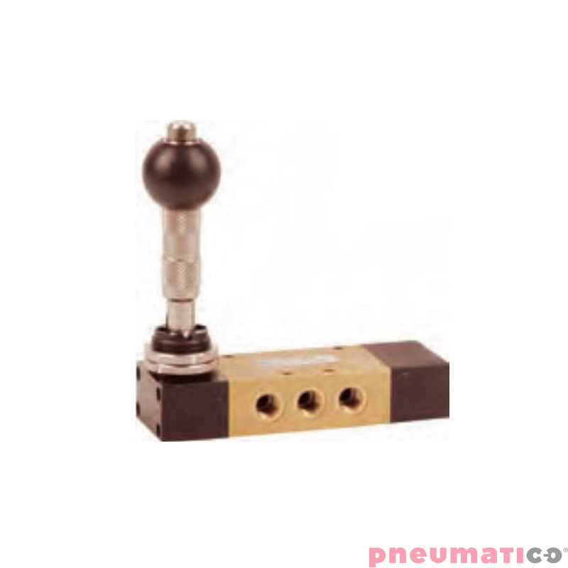 Zawór dźwignia Pneumax 1/4" 5/3 DŹWIGNIA-SPRĘŻYNA Z BLOK Zawór dźwignia Pneumax 1/4" 5/3 DŹWIGNIA-SPRĘŻYNA Z BLOK