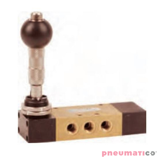 Zawór dźwignia Pneumax 1/4" 5/3 DŹWIGNIA-SPRĘŻYNA Z BLOK Zawór dźwignia Pneumax 1/4" 5/3 DŹWIGNIA-SPRĘŻYNA Z BLOK