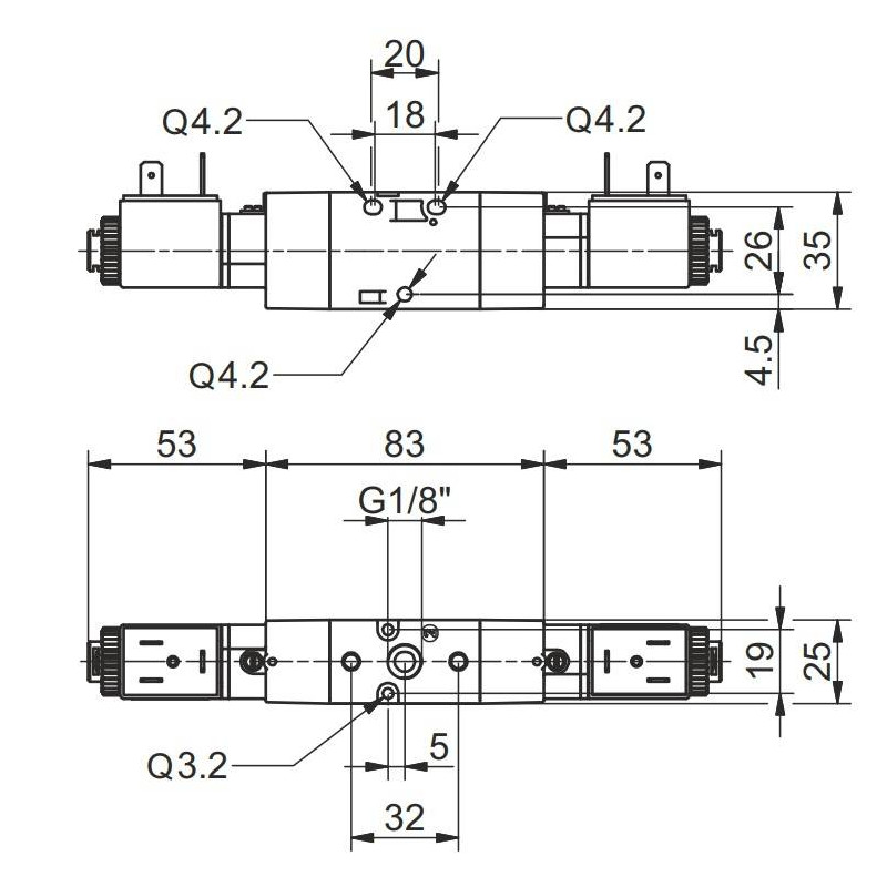Elektrozawór Pneumax Tecno ECO G1/8 T488.32.0.0.M11 24VDC Elektrozawór Pneumax Tecno ECO G1/8 T488.32.0.0.M11 24VDC