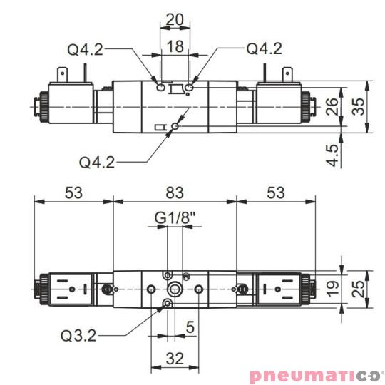 Elektrozaw&oacute;r Pneumax Tecno ECO G1/8 T488.32.0.0.M58 220V