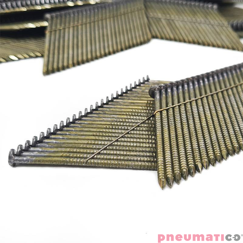 Gwoździe łączone drutem WW 3.1/90 BK RI 1op.- 2.200szt.