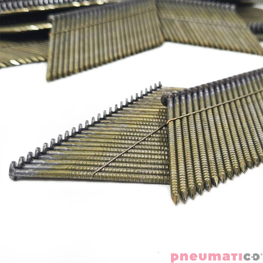 Gwoździe łączone drutem WW 3.1/90 BK RI 1op.- 2.200szt.