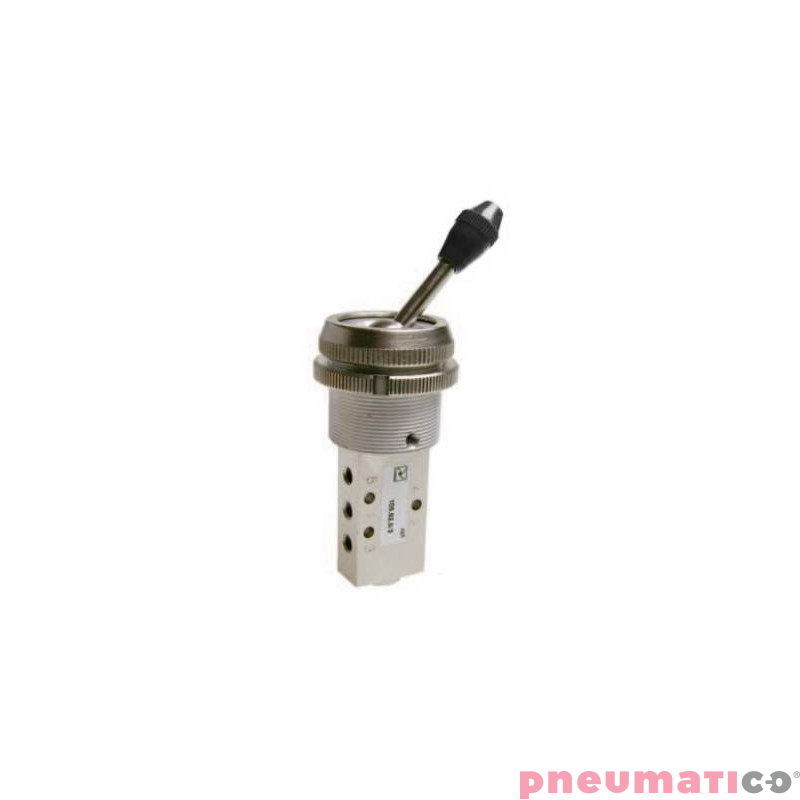 Zaw&oacute;r dźwignia Pneumax ROZDZIELACZ PNEUM. M5 5/2-DŹWIGNIA PION CZARNY