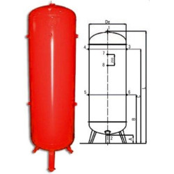 Zbiornik ciśnieniowy pionowy K3000 L