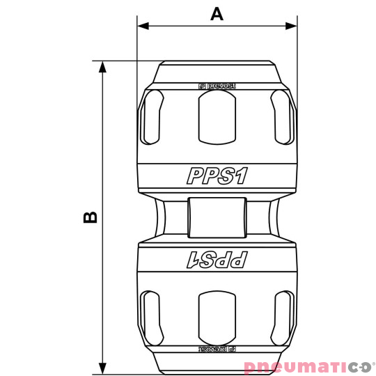 Mufa aluminiowa Prevost 63mm PPS1 UN63 Mufa aluminiowa Prevost 63mm PPS1 UN63