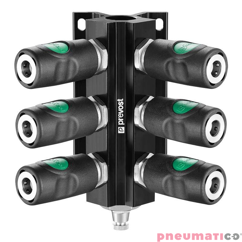 Przyłącze naścienne z gwintem wew. łączniki i odpływ Prevost G3/4 MF 104S4ES