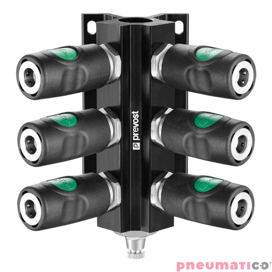 Przyłącze naścienne z gwintem wew. łączniki i odpływ Prevost G3/4 MF 104S4ES