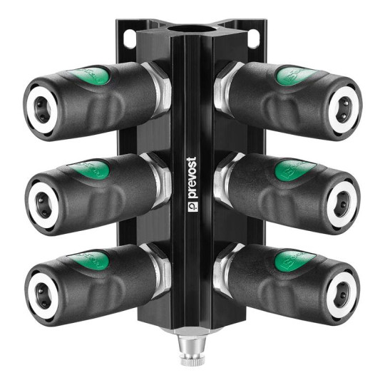 Przyłącze naścienne z gwintem wew. łączniki i odpływ Prevost G3/4 MF 104S8ES