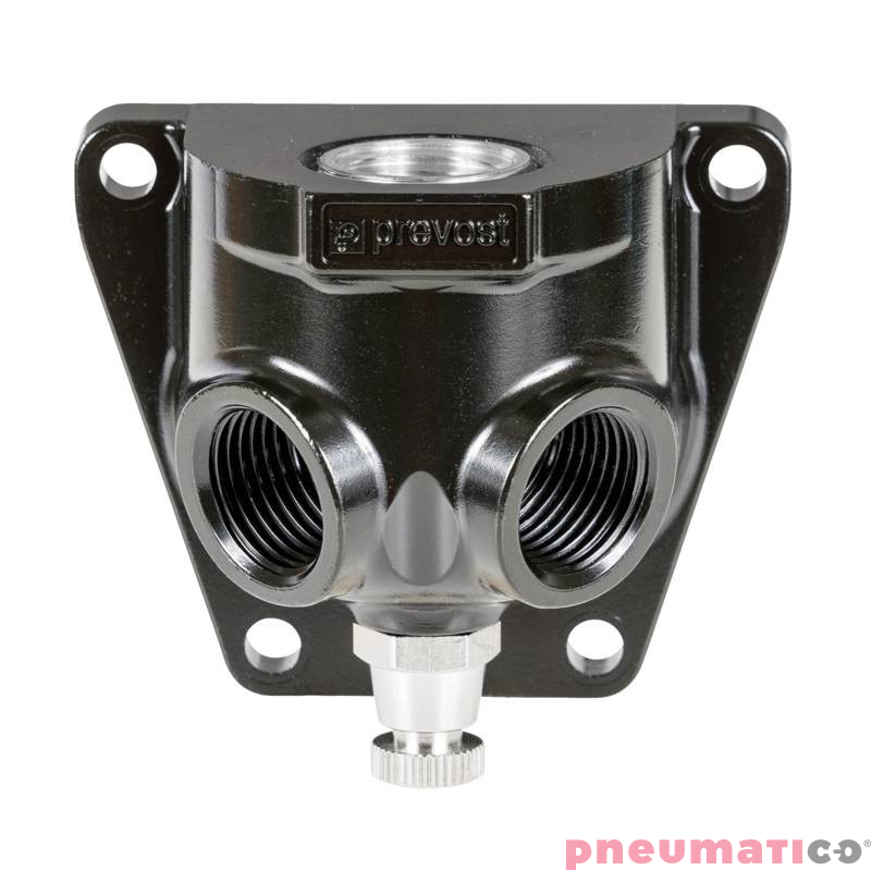 Przyłącze naścienne z gwintem wew. i dwoma portami Prevost G1/2 MF 103S2