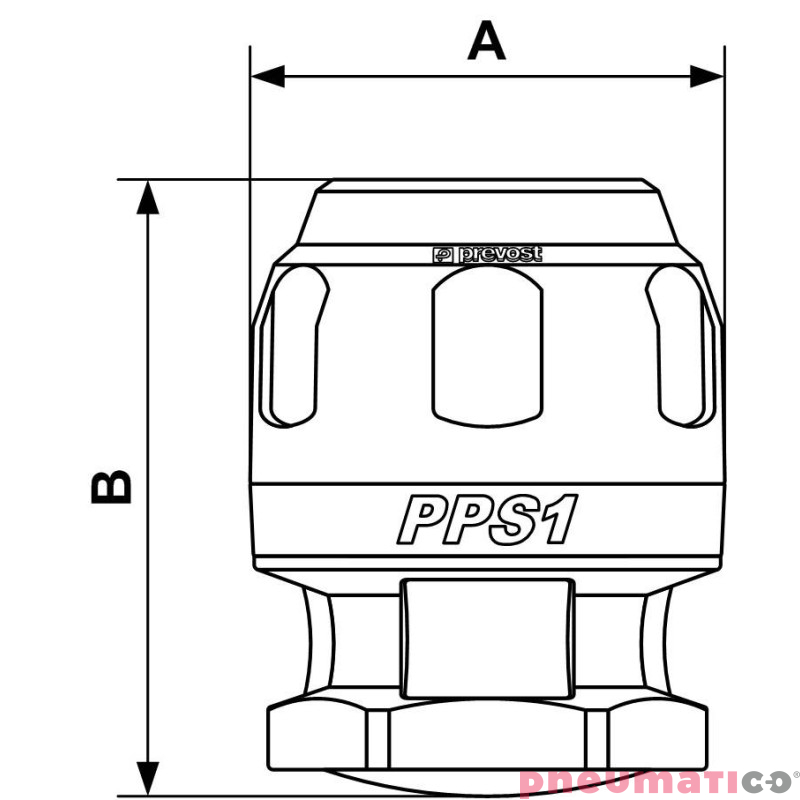 Zaślepka Prevost 40mm PPS1 BO40