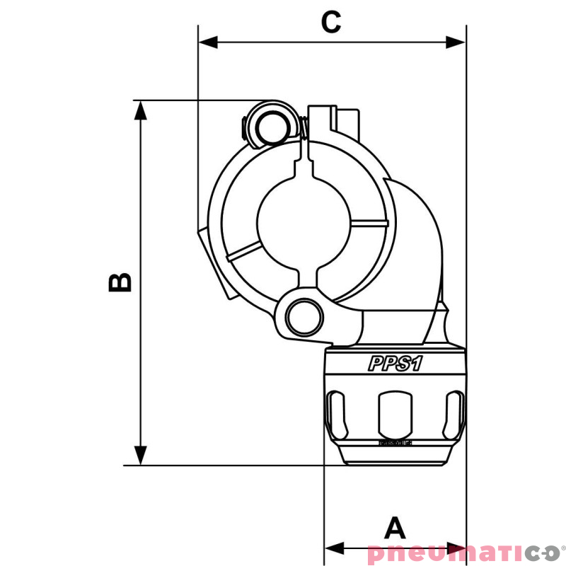 Zejście Prevost 40mm 20mm PPS1 BP4020