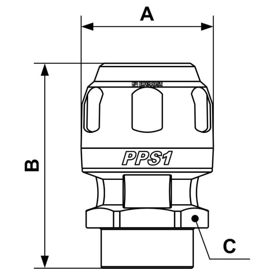 Złącze proste z gwintem wew. Prevost 32mm G1 1/4 PPS1 MF3242 Złącze proste z gwintem wew. Prevost 32mm G1 1/4 PPS1 MF3242
