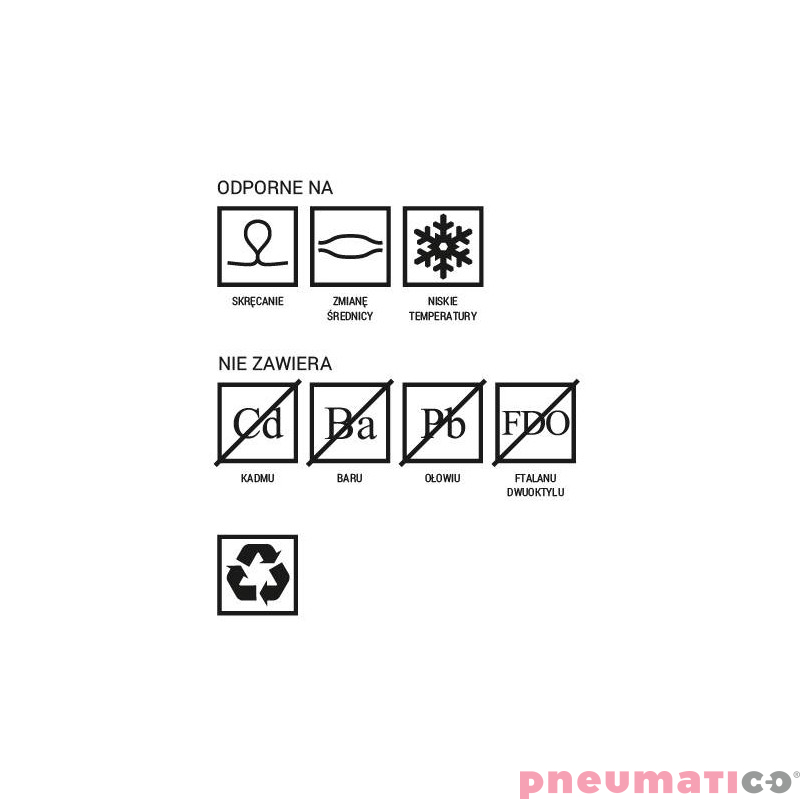Wąż PCW zbrojony 8mm - elastyczny P330WP08