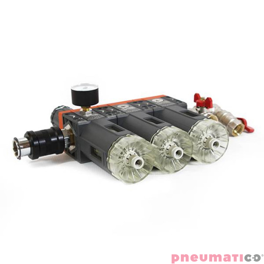 Zestaw filtr&oacute;w Pneumatico  AIRPRO-3 0,01 mikrona z aktywnym węglem 1/2"