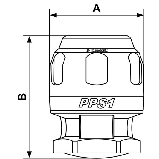 Zaślepka Prevost 100mm PPS1 BO100 Zaślepka Prevost 100mm PPS1 BO100
