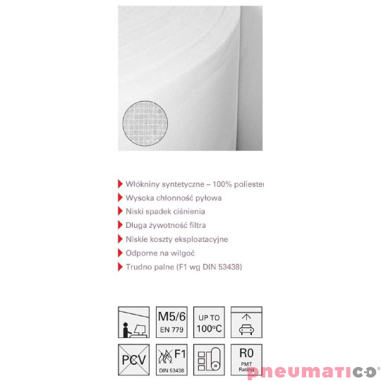 Filtr sufitowy Klasa C600-205 M5/6 Escal 20,5 m² Filtr sufitowy Klasa C600-205 M5/6 Escal 20,5 m²