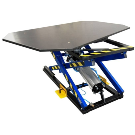 St&oacute;ł tapicerski ST-3/OB obrotowy z pozycjonerem / blat ze sklejki TS-3/OB/SK