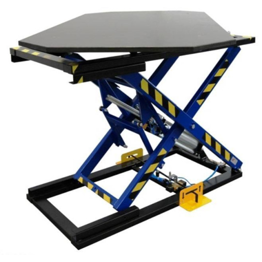 St&oacute;ł tapicerski ST-3/OB obrotowy z pozycjonerem / blat ze sklejki TS-3/OB/SK