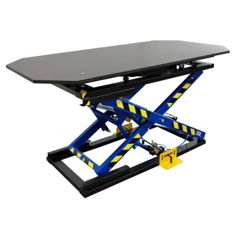 St&oacute;ł tapicerski ST-3/OB obrotowy z pozycjonerem / blat ze sklejki TS-3/OB/SK