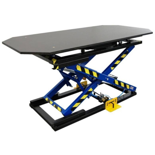 St&oacute;ł tapicerski ST-3/OB obrotowy z pozycjonerem / blat ze sklejki TS-3/OB/SK