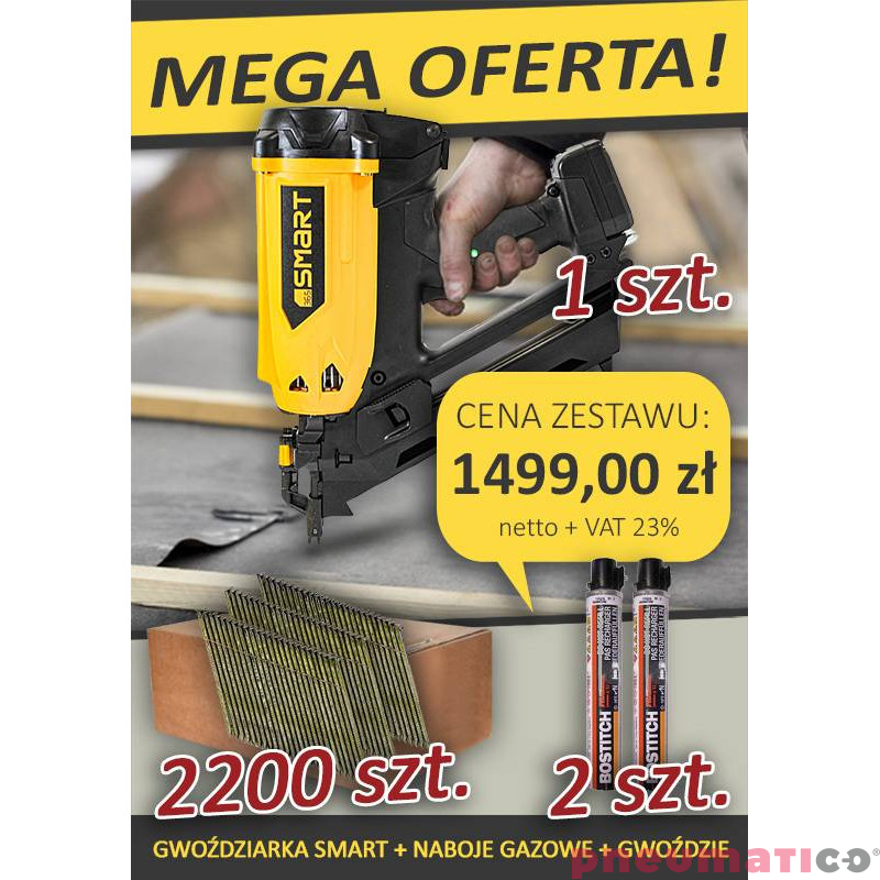 Gwoździarka gazowa SMART GFN3490CH Gwoździarka gazowa SMART GFN3490CH