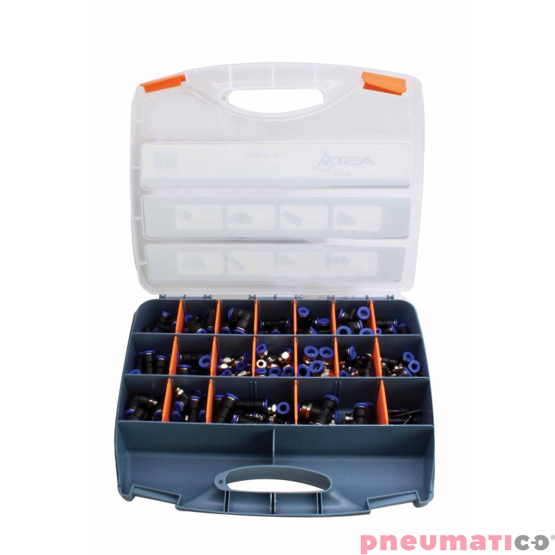 Zestaw złączek wtykowych do sprężonego powietrza A-F180T