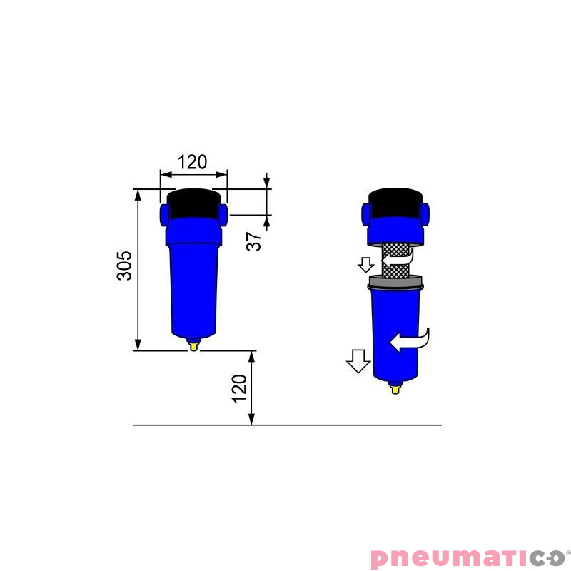 Filtr powietrza OMI F0034HF 1 Filtr powietrza OMI F0034HF 1