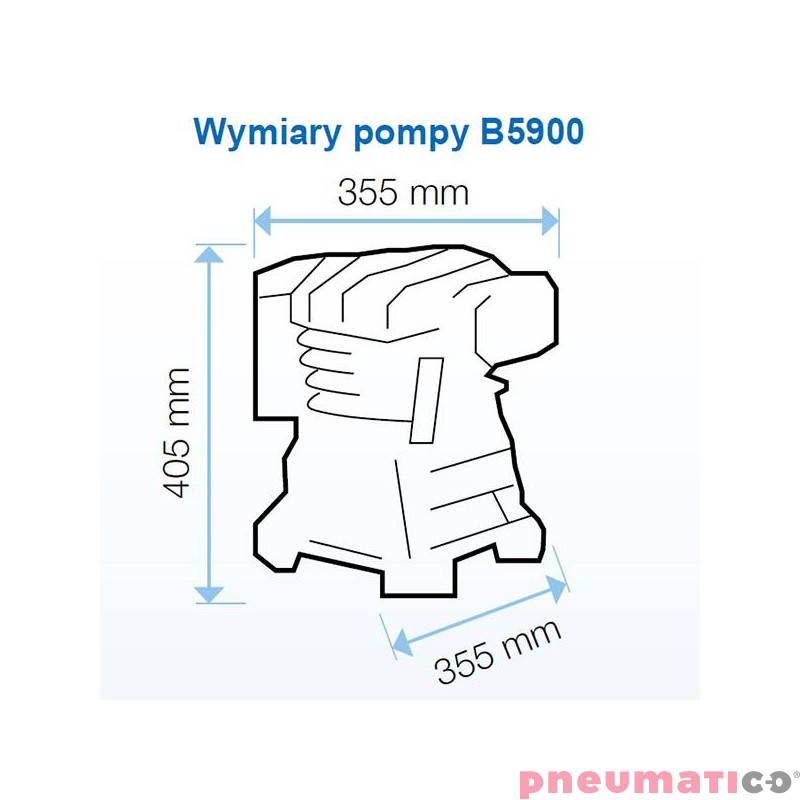 Kompresor tłokowy PRO ABAC B5900B 500 CT5,5 4116019806