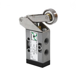 Zaw&oacute;r ręczny - dźwignia z rolką (łożysko kulkowe) sprężyna 3/2 PNEUMAX