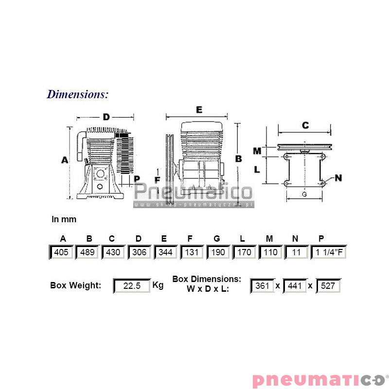 Pompa tłokowa - Agregat sprężarkowy ABAC 5900 B B5900 Pompa tłokowa - Agregat sprężarkowy ABAC 5900 B B5900