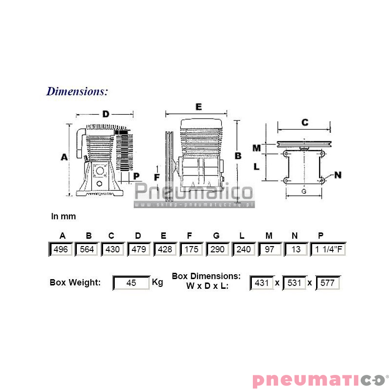 Pompa tłokowa - Agregat sprężarkowy ABAC 7000 B B7000 Pompa tłokowa - Agregat sprężarkowy ABAC 7000 B B7000