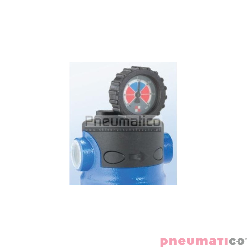 Zegarowy wskaźnik zużycia wkładu filtrującego do filtrów OMI Zegarowy wskaźnik zużycia wkładu filtrującego do filtrów OMI