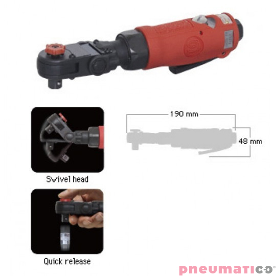 Klucz zapadkowy SHINANO SI-1241 3/8 40 Nm