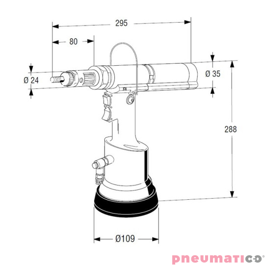 Nitownica do nitonakrętek FAR KJ60 Nitownica do nitonakrętek FAR KJ60