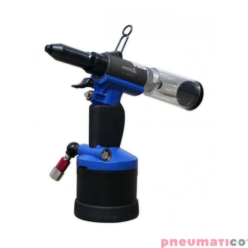 Nitownica do nit&oacute;w zrywalnych ASTA A-101VS z dużym pojemnikiem. Max. 48mm