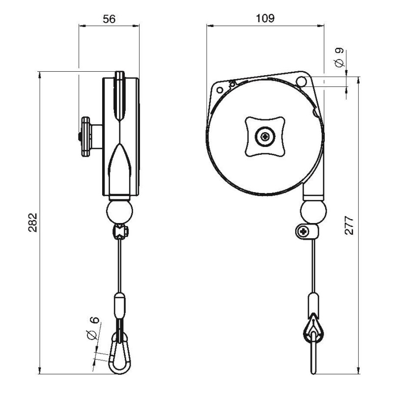 Balanser linkowy TECNA 9310IL 0,2-0,5 kg 1600mm Balanser linkowy TECNA 9310IL 0,2-0,5 kg 1600mm
