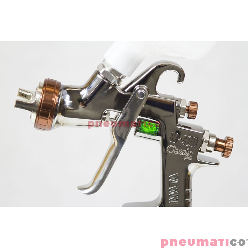 Pistolet lakierniczy Iwata High T.E.C. W400 BellAria  LV2   z g&oacute;rnym zbiornikiem