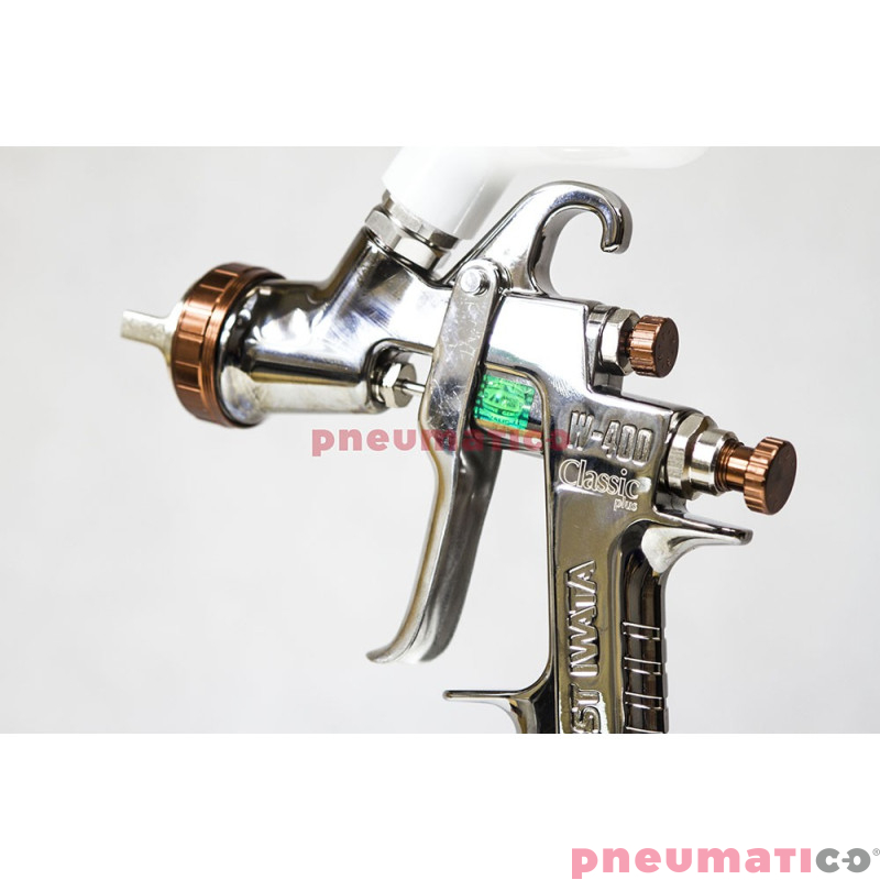 Pistolet lakierniczy Iwata High T.E.C. W400 BellAria  LV2   z g&oacute;rnym zbiornikiem