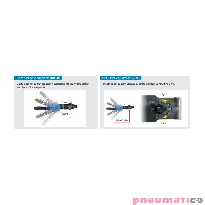 Szlifierka taśmowa Nitto Kohki BB-10A 10x330 mm